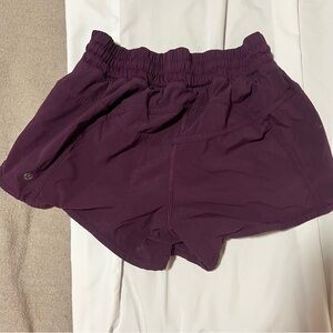 Purple Lululemon Tracker Shorts